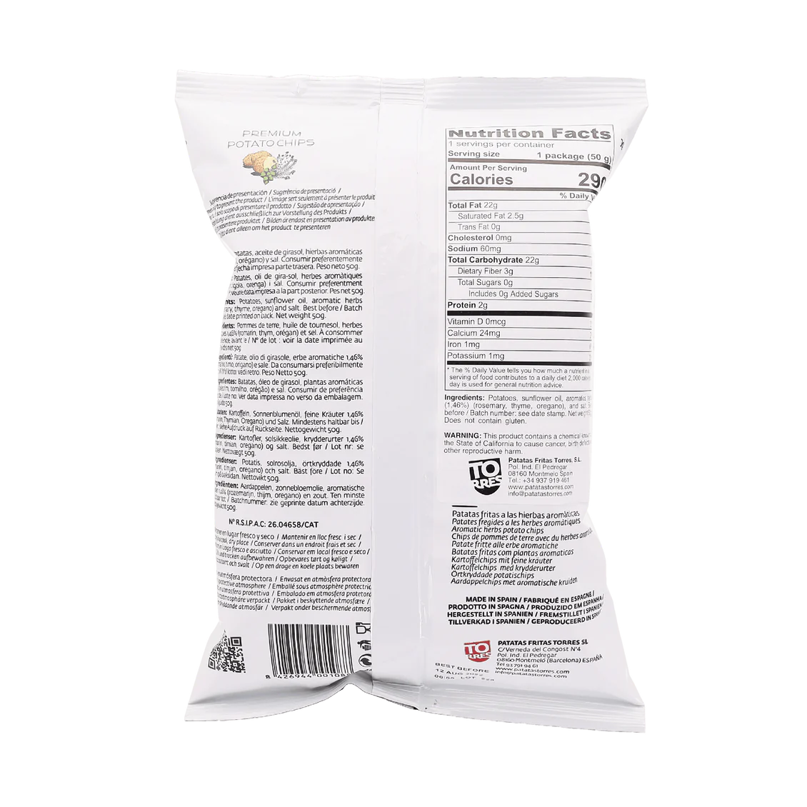 Torres Chips Mediterranean Herb