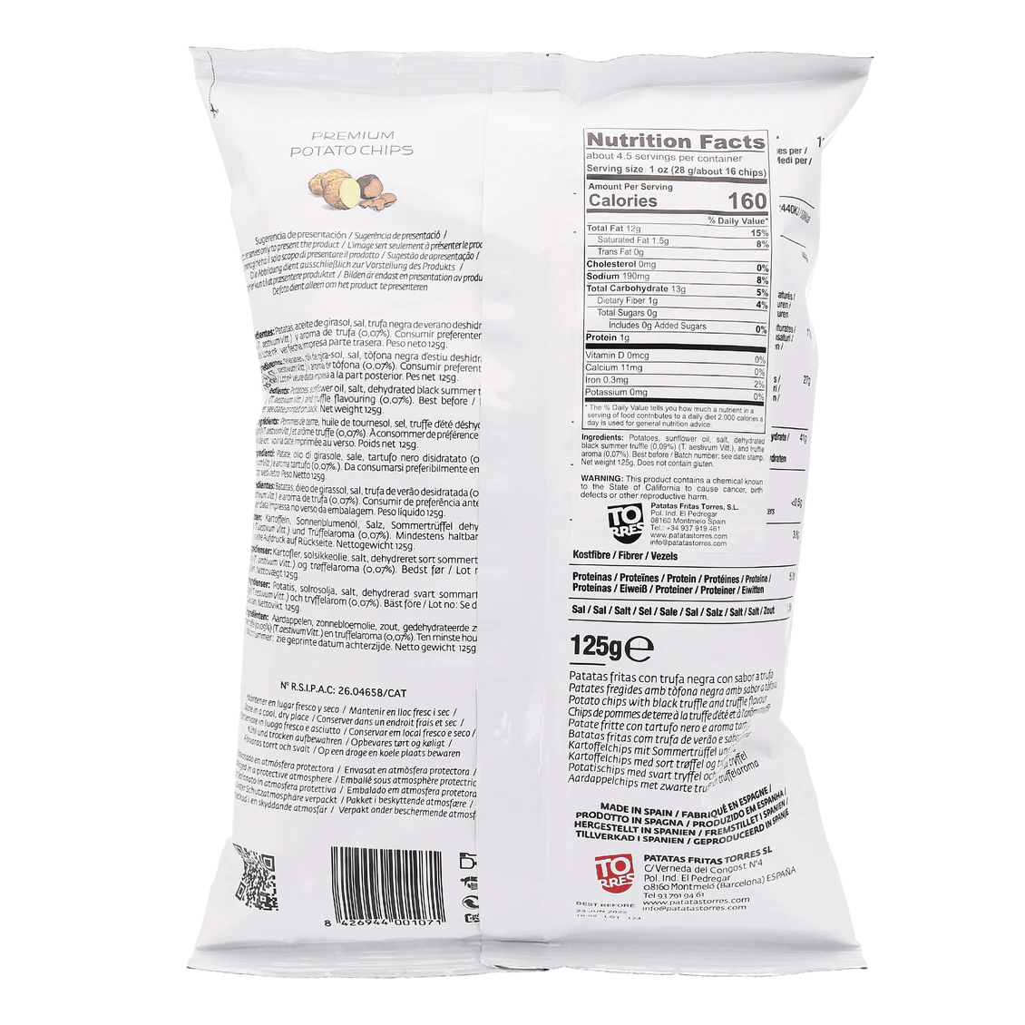Torres Chips Black Truffle