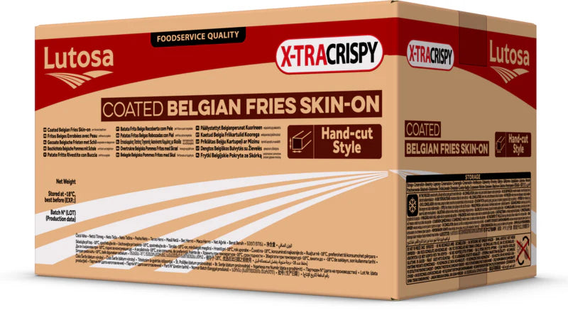 Belgian Skin-On Coated French Fries (3/8”)